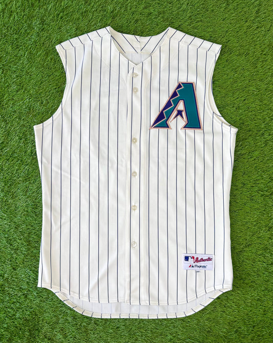 Arizona Diamondbacks Kyle Jensen 2016 Game Issued Throwback Vest Jersey (46/Large)