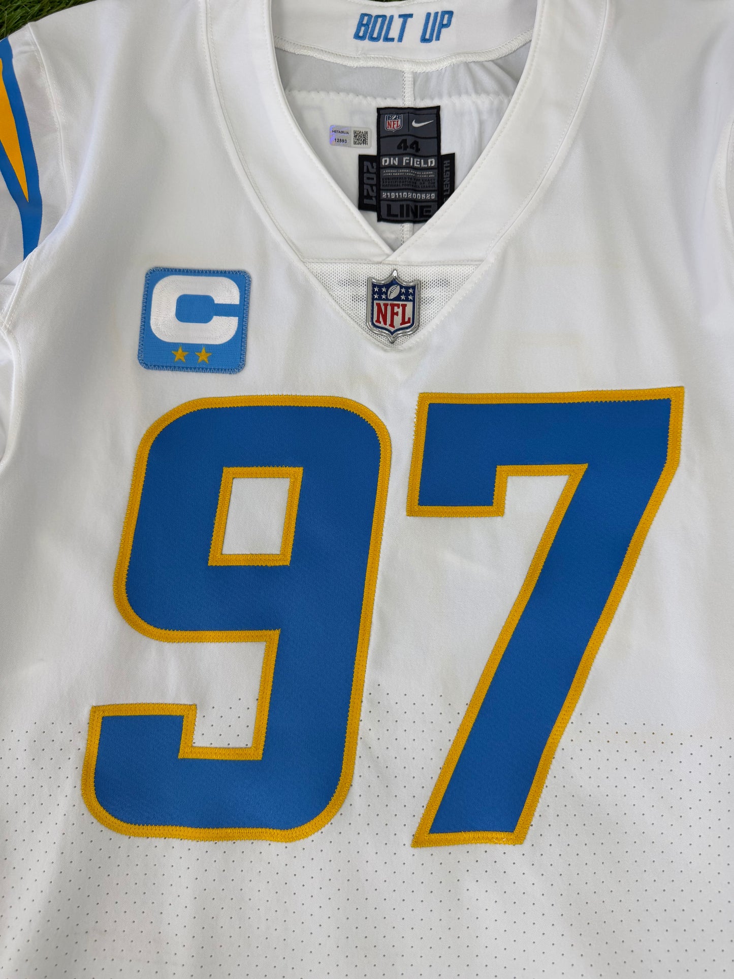 Los Angeles Chargers Joey Bosa 2022 Team Issued NFL Football Jersey (44/Large)