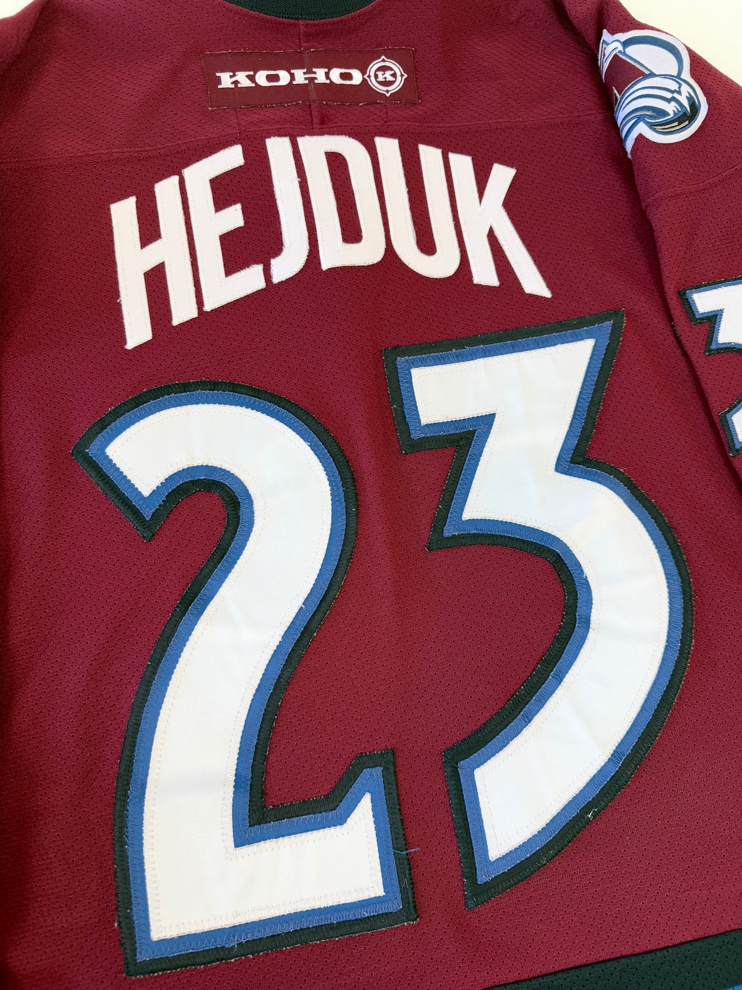 Colorado Avalanche 2001-2004 Milan Hejduk Alternate NHL Hockey Jersey (Large)