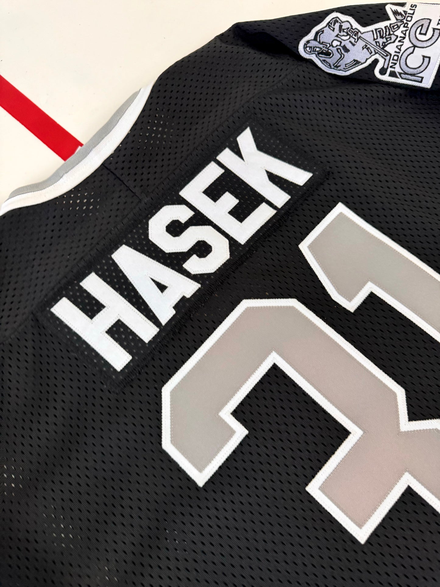 Indianapolis Ice 1990-1991 Dominik Hasek IHL Hockey Jersey (XXL)