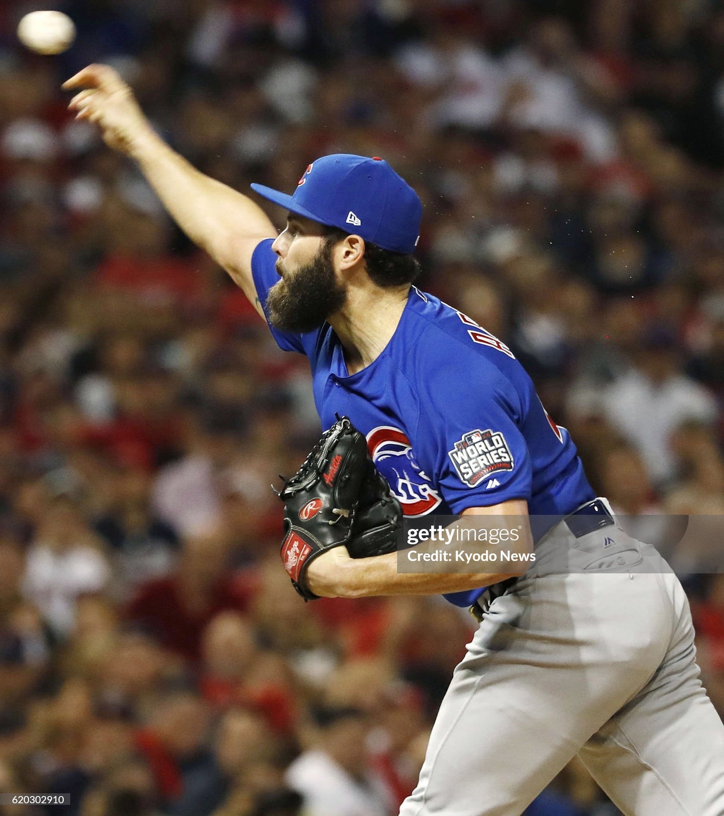 Chicago Cubs Jake Arrieta 2016 World Series MLB Baseball Jersey (44/Large)