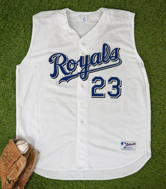 Kansas City Royals Zack Greinke 2004 Home Alternate Vest MLB Baseball Jersey (56/XXXL)