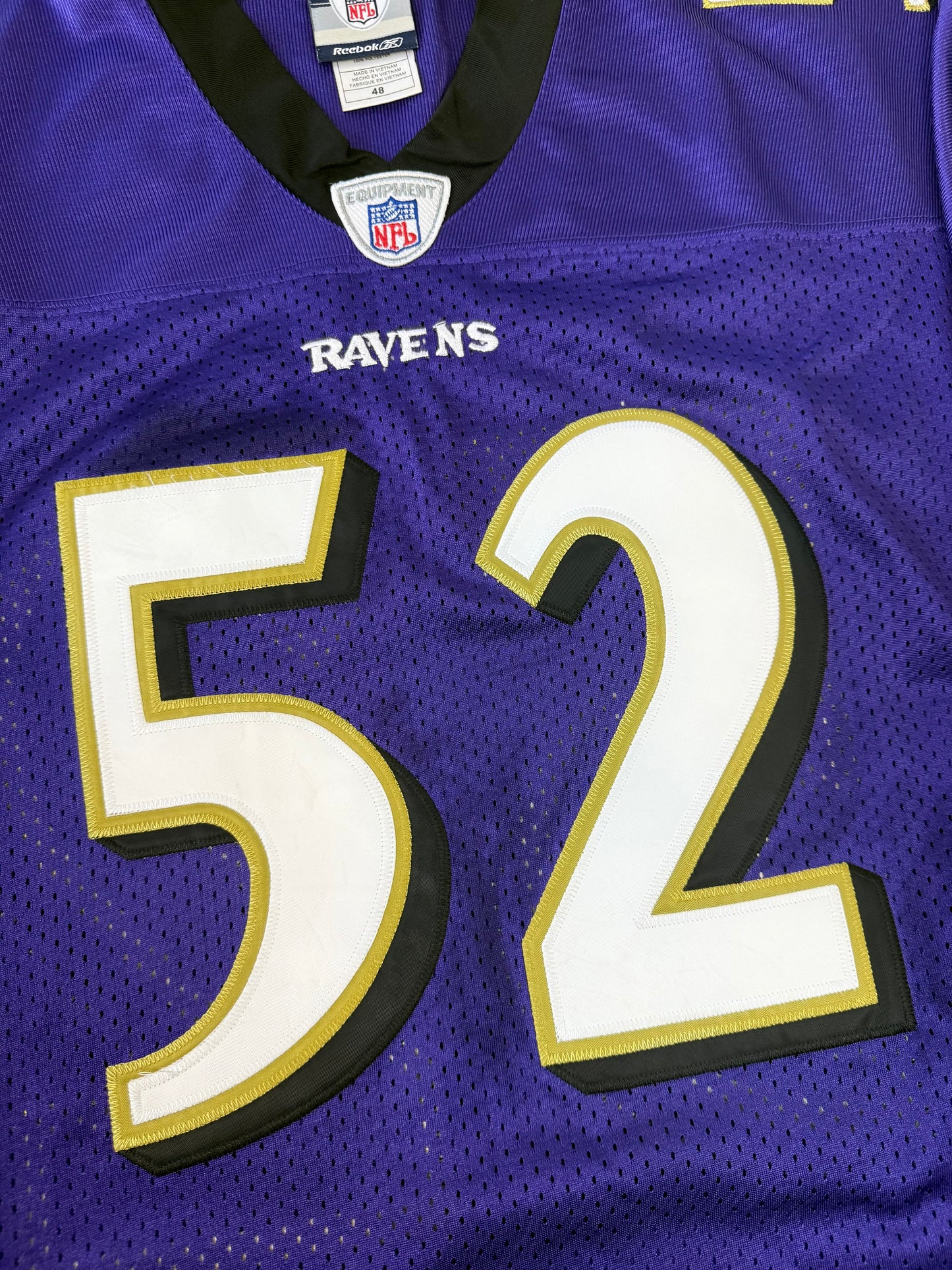 Baltimore Ravens 2007 Ray Lewis NFL Football Jersey (48/Large)