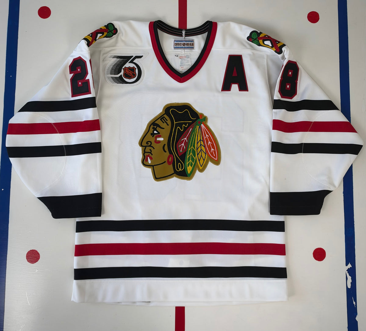 Chicago Blackhawks Steve Larmer 1991-1992 NHL Hockey Jersey (44/Medium)