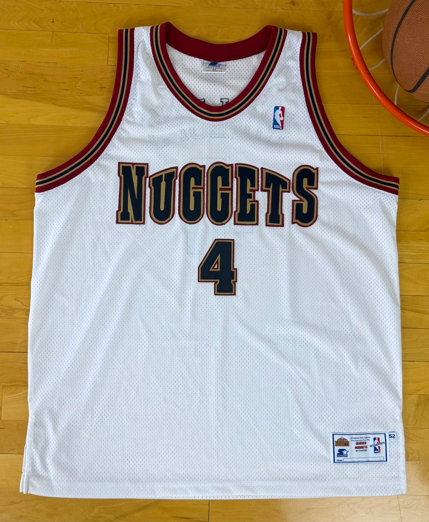 Denver Nuggets Chauncey Billups 1999-2000 NBA Basketball Jersey (52/XL)