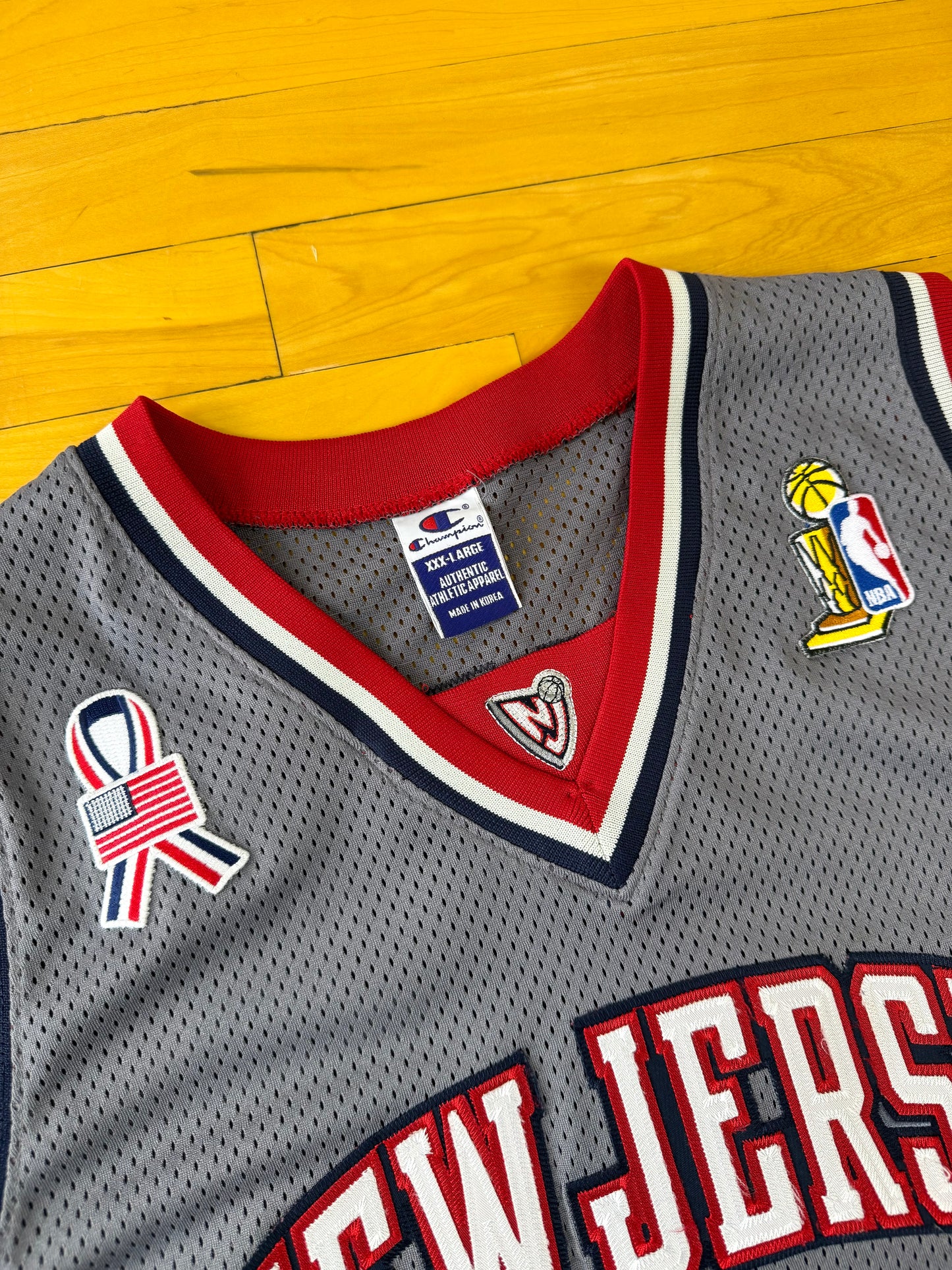 New Jersey Nets Jason Kidd 2002 NBA Finals Basketball Jersey (56/XXXL)