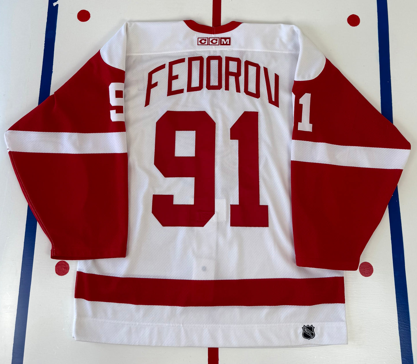 Detroit Red Wings 2002-2003 Sergei Fedorov NHL Hockey Jersey (52/XL)