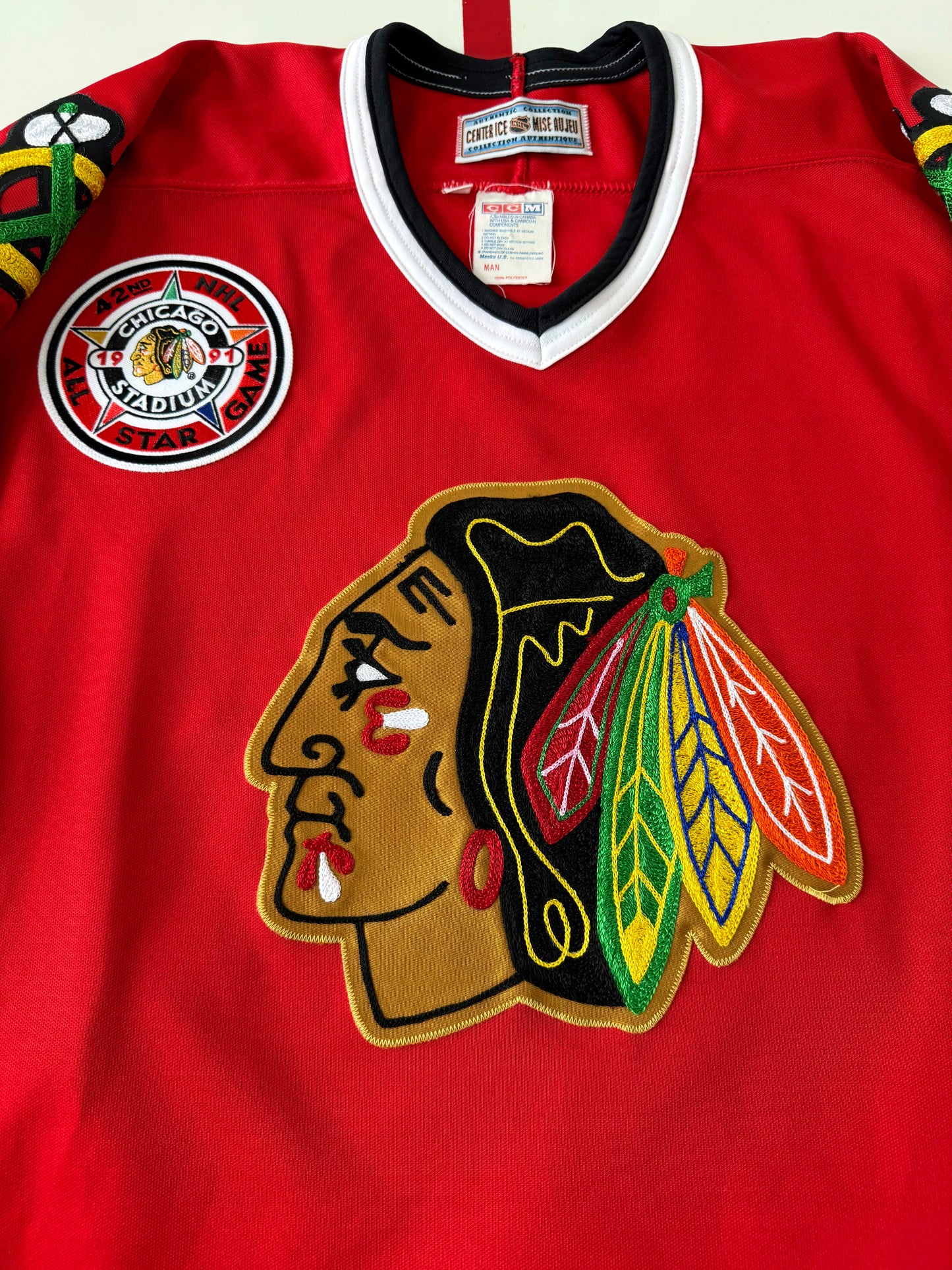 Chicago Blackhawks Michel Goulet 1990-1991 NHL Hockey Jersey (48/Large)