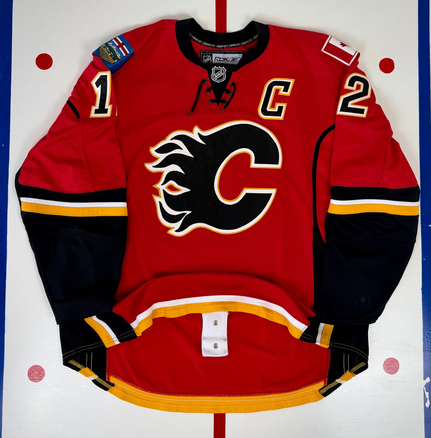 Calgary Flames Jarome Iginla 2007-2008 NHL Hockey Jersey (60/XXXL)