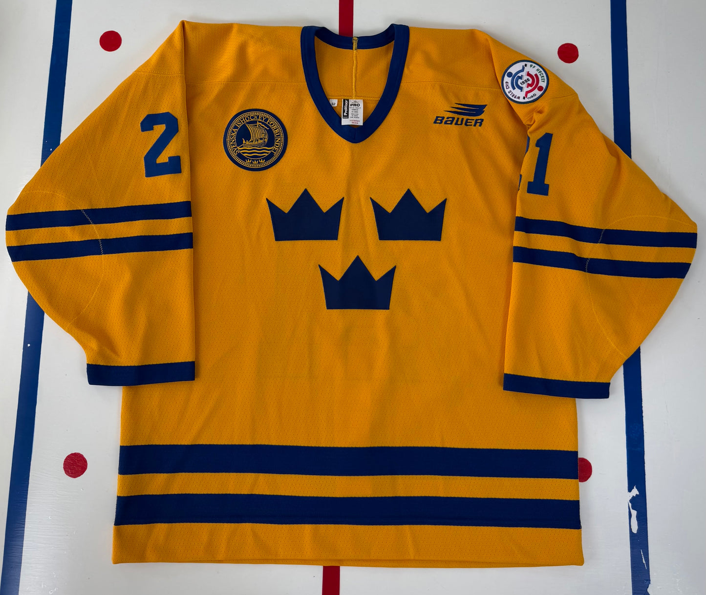 Team Sweden Peter Forsberg 1996 World Cup of Hockey Jersey (52/XL)