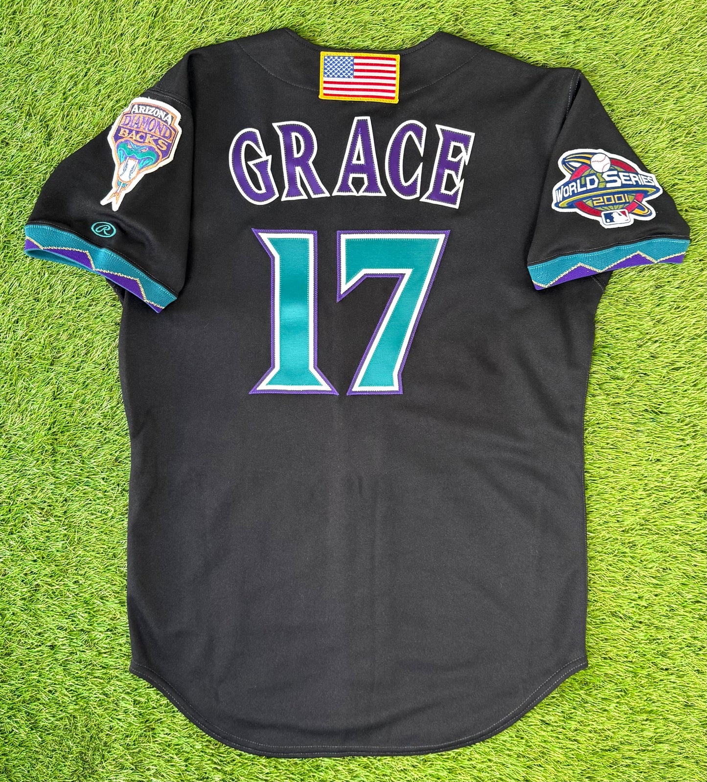 Arizona Diamondbacks Mark Grace 2001 World Series MLB Baseball Jersey (40/Medium)