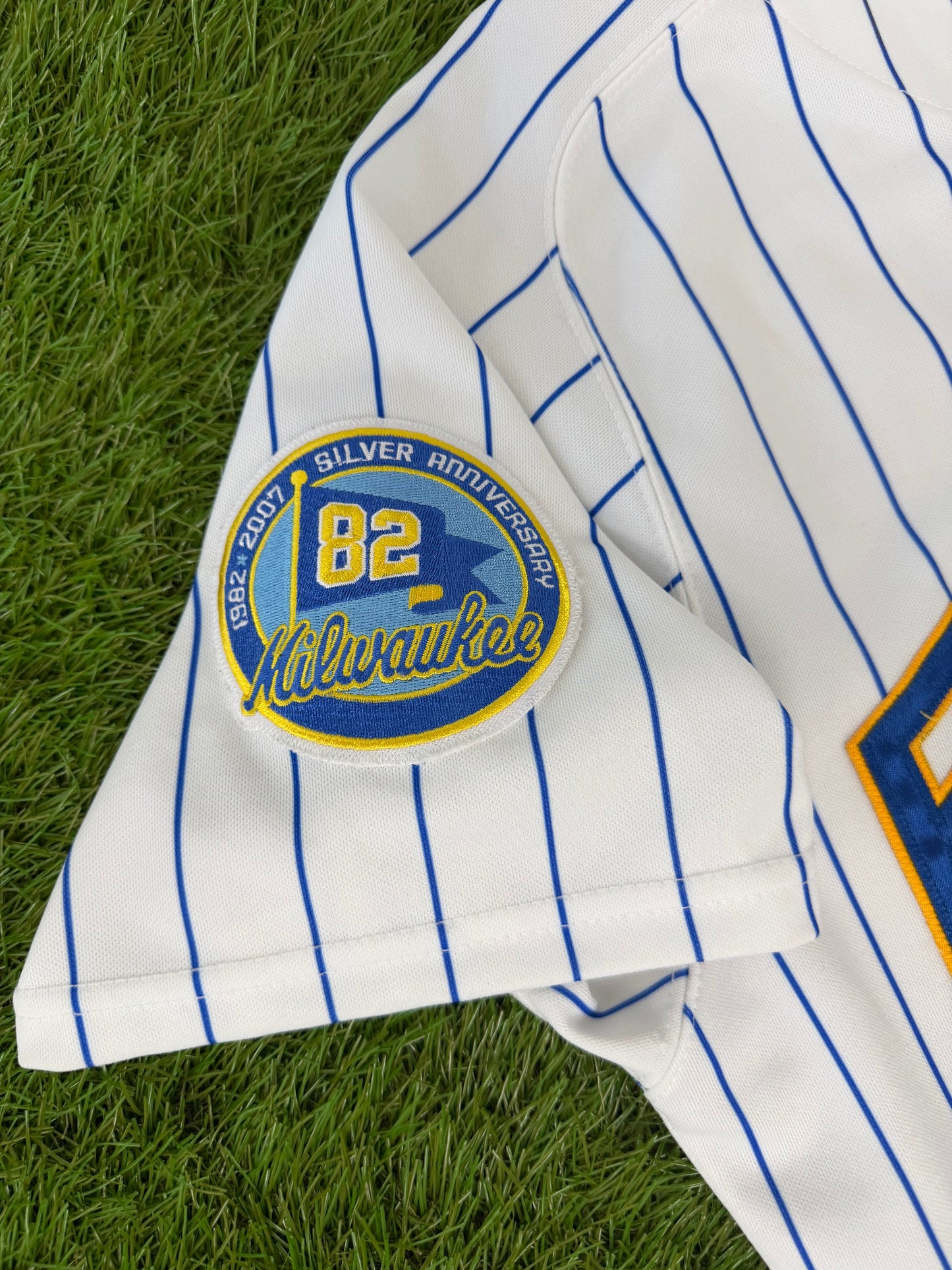 Milwaukee Brewers Prince Fielder 2007 Throwback MLB Baseball Jersey (44/Large)