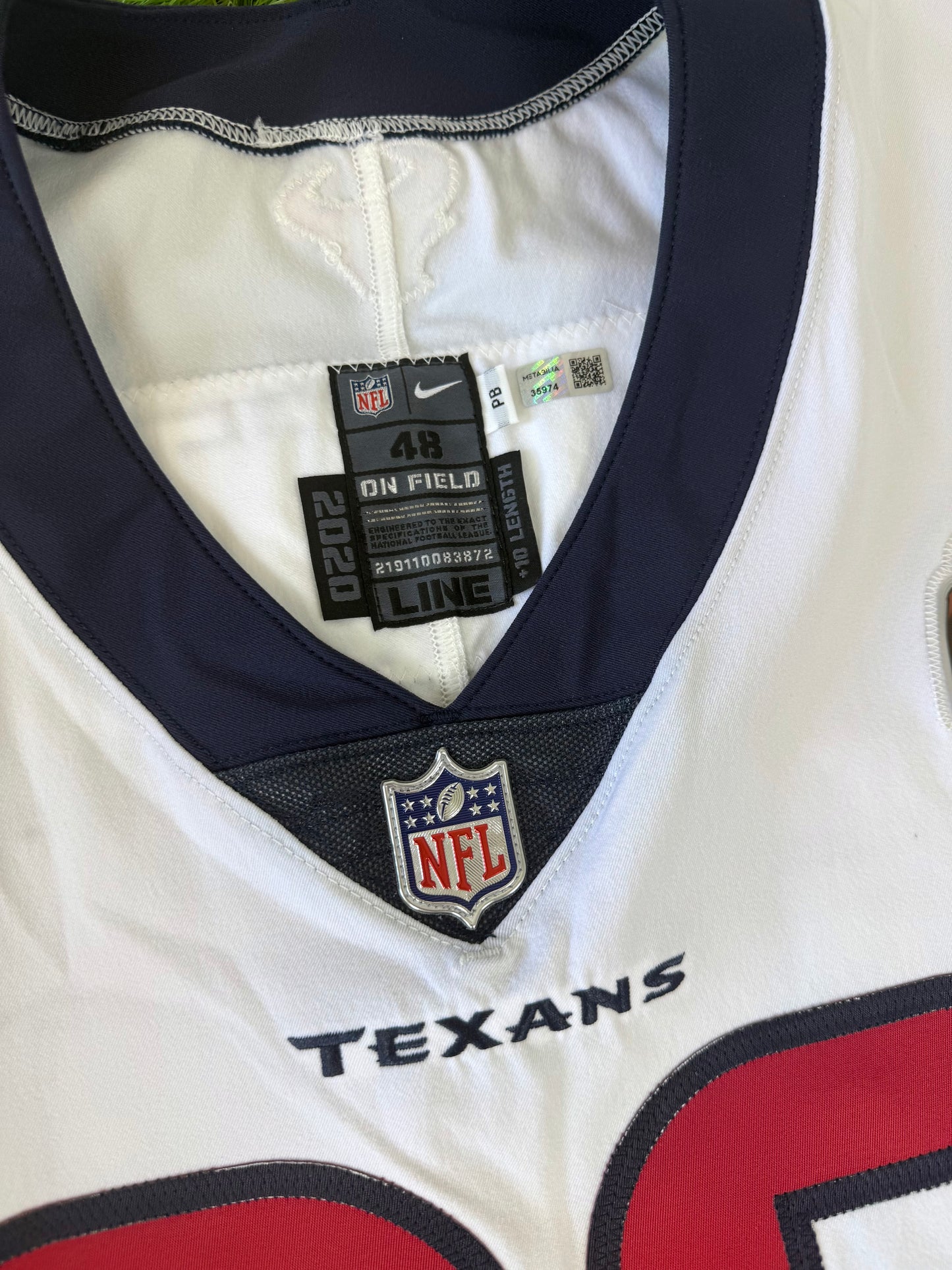 Houston Texans J.J. Watt 2020 Team Issued NFL Football Jersey (48/XL)