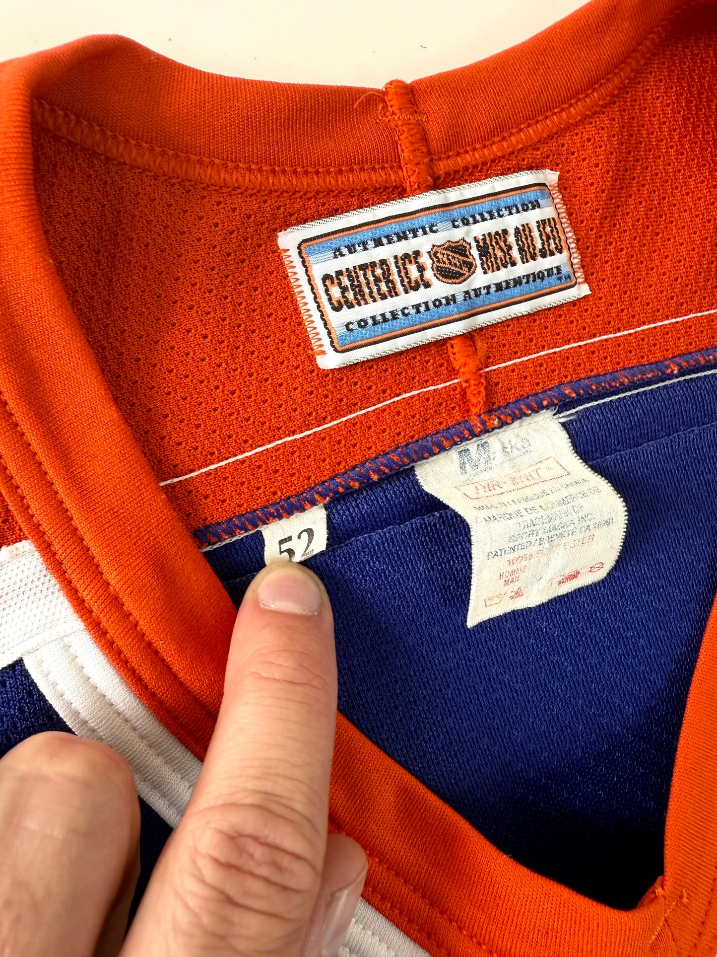 Edmonton Oilers Bill Ranford 1990 Stanley Cup Finals NHL Hockey Jersey (52/XL)