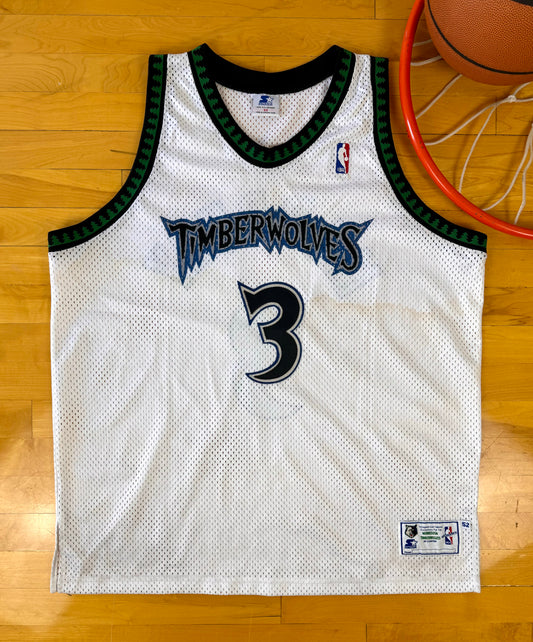 Minnesota Timberwolves 1997-1998 Stephon Marbury NBA Basketball Jersey (52/XL)