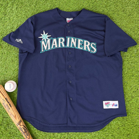 Seattle Mariners 1998-1999 Batting Practice MLB Baseball Jersey (XXL)