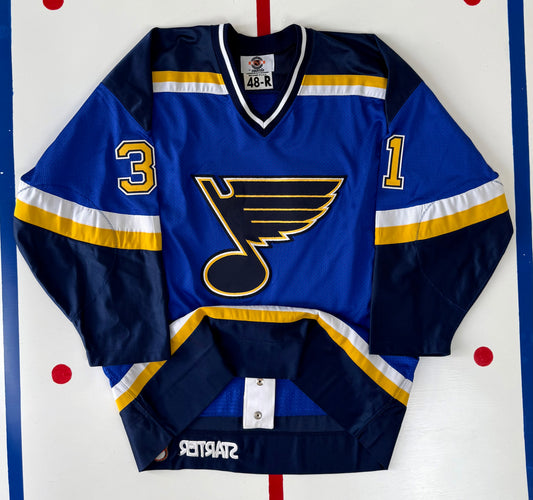 St. Louis Blues Grant Fuhr 1998-1999 NHL Hockey Jersey (48/Large)