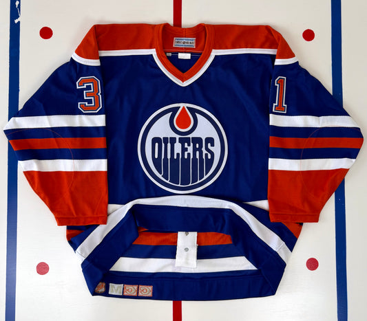 Edmonton Oilers Grant Fuhr 1990-1991 NHL Hockey Jersey (52/XL)