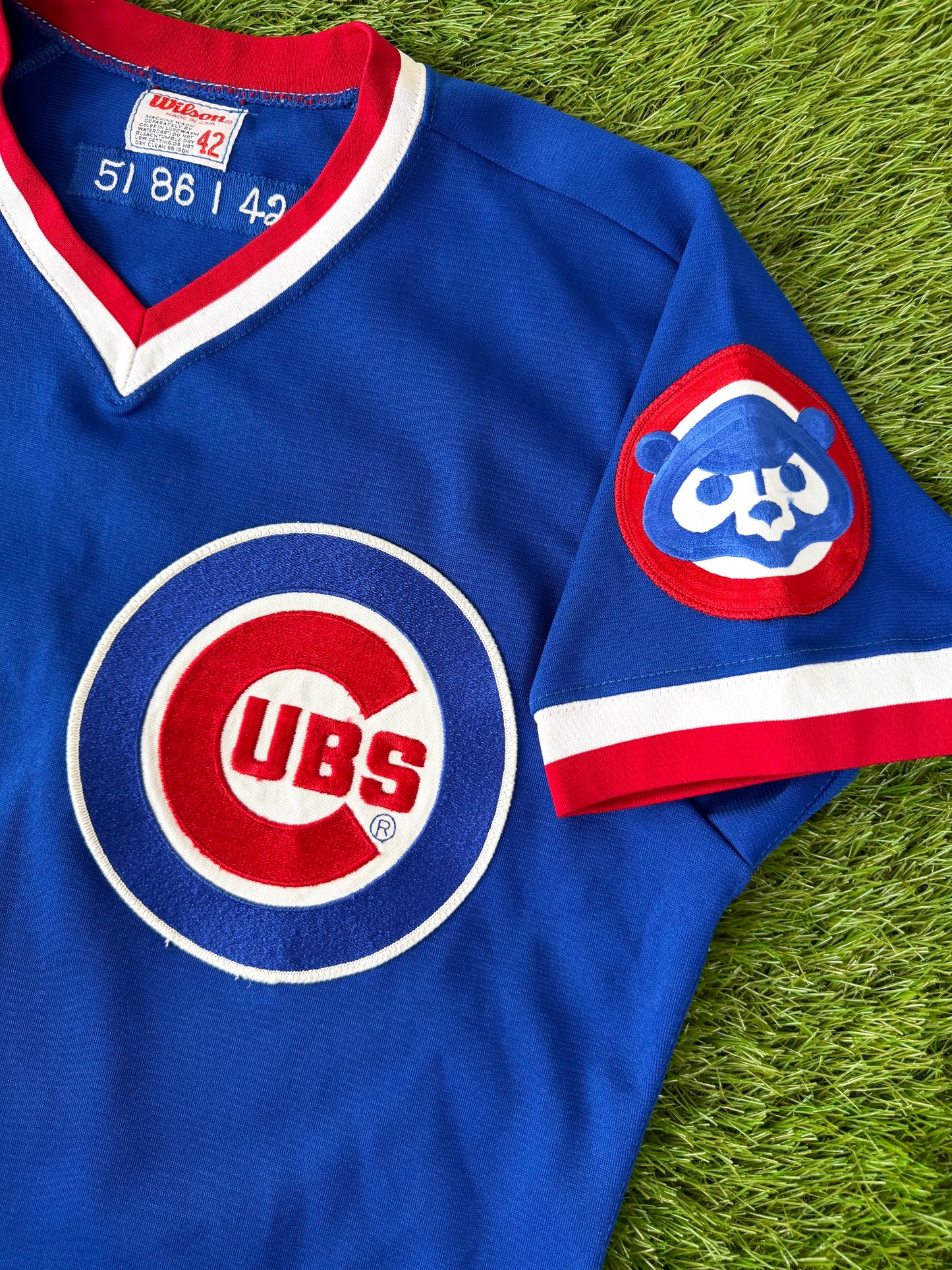Chicago Cubs 1986 Game Worn MLB Baseball Jersey (42/Large)