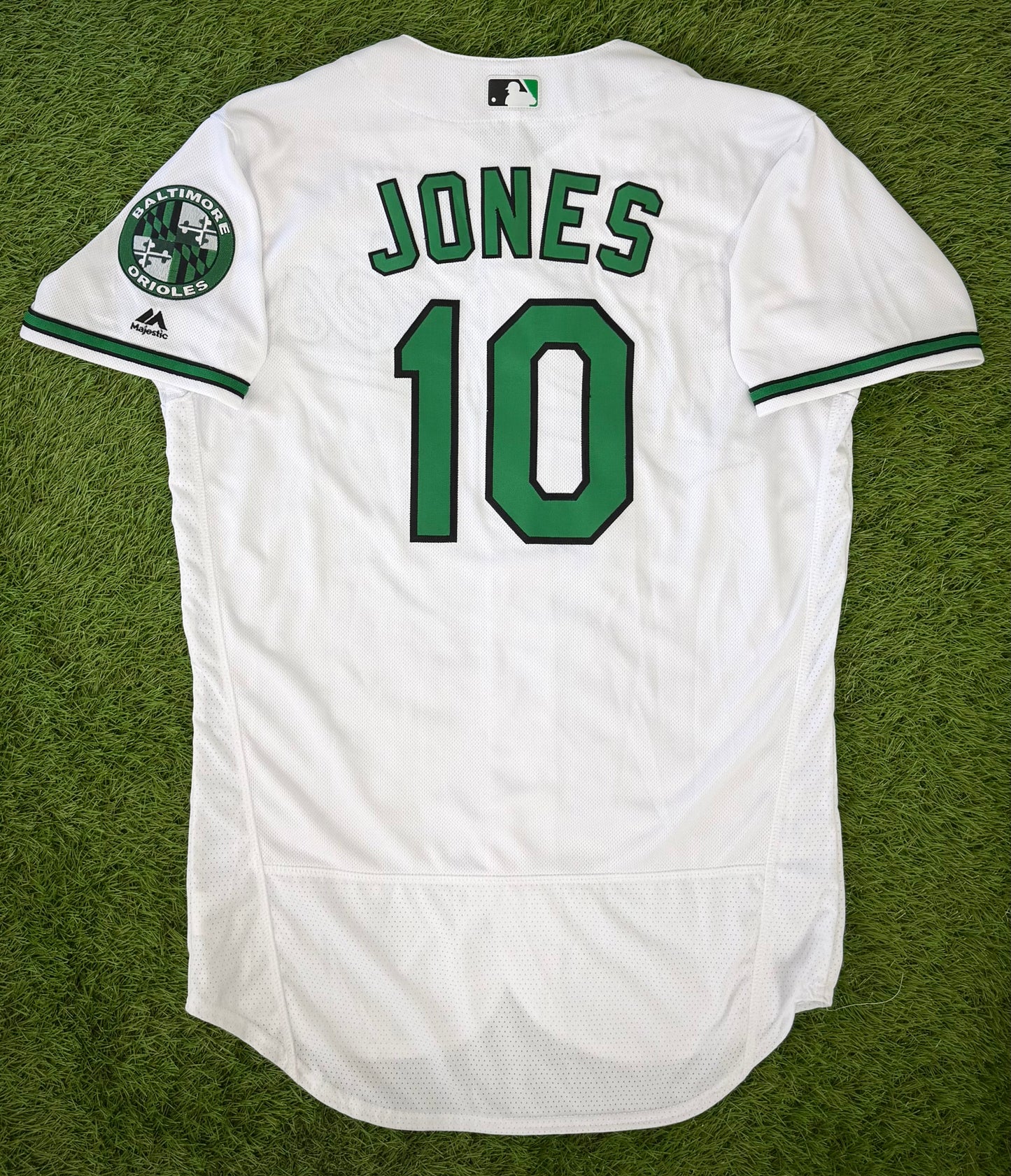 Baltimore Orioles Adam Jones 2018 Earth Day MLB Baseball Jersey (44/Large)