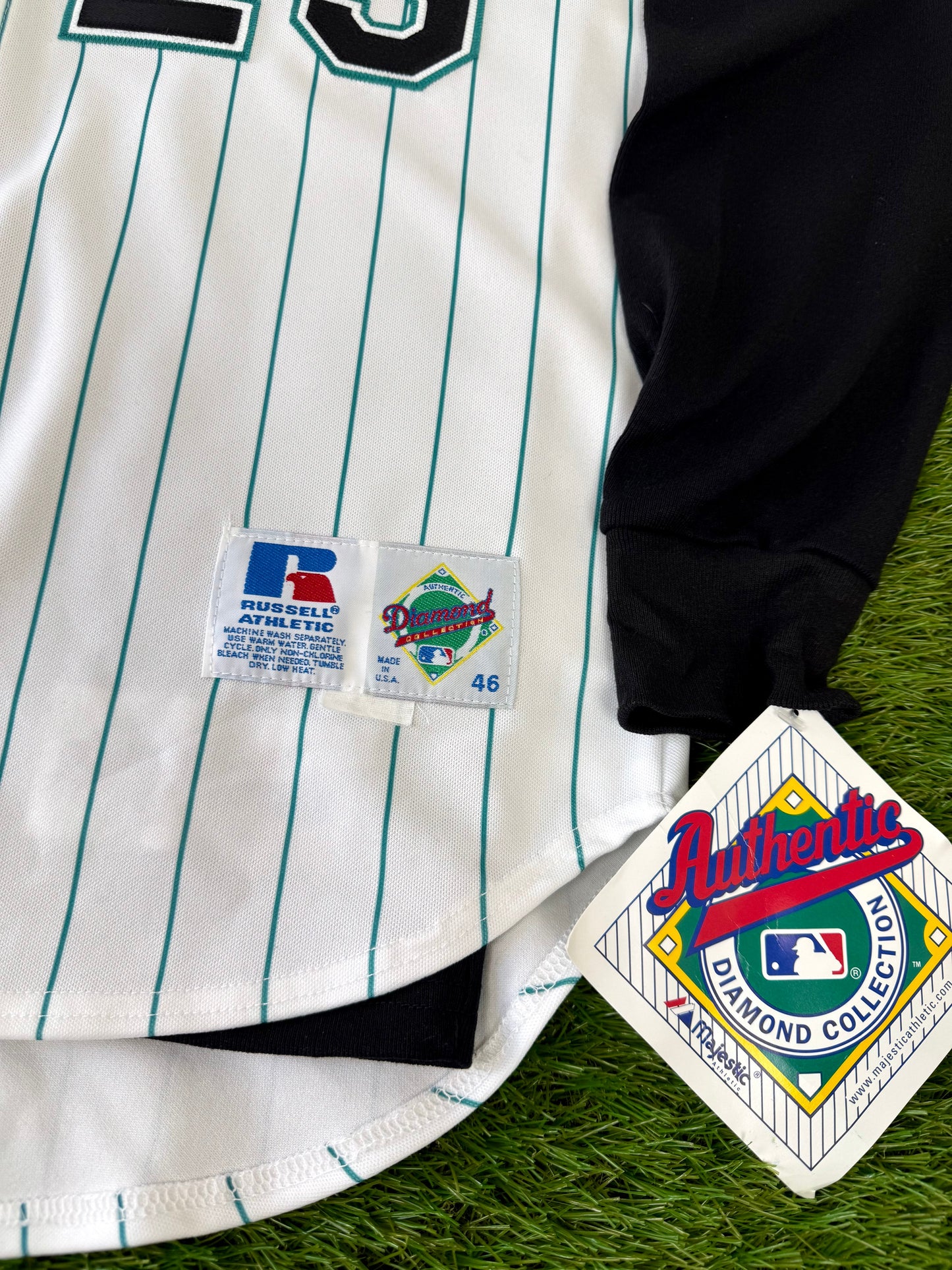 Florida Marlins 1998-1999 Derrick Lee MLB Baseball Jersey (46/Large)