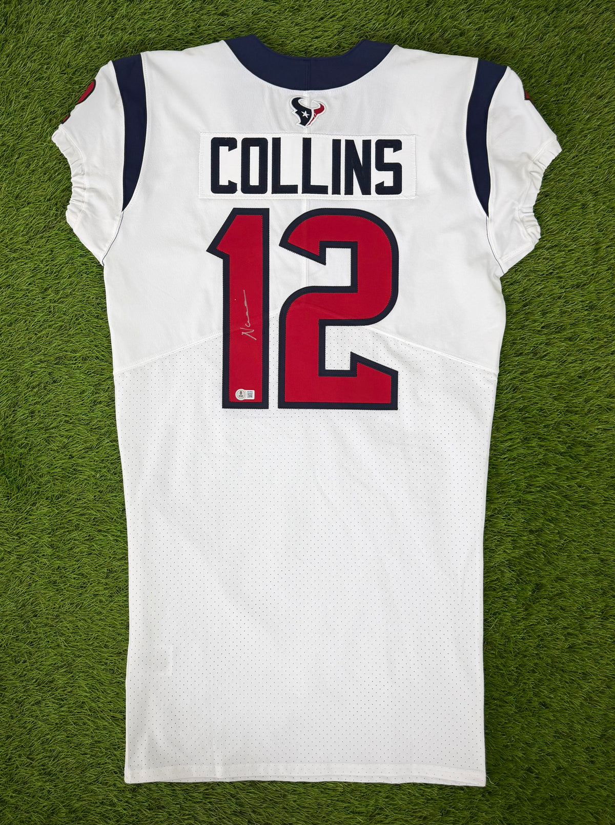 Houston Texans Nico Collins 2021 Autographed Team Issued NFL Football Jersey (44/Large)