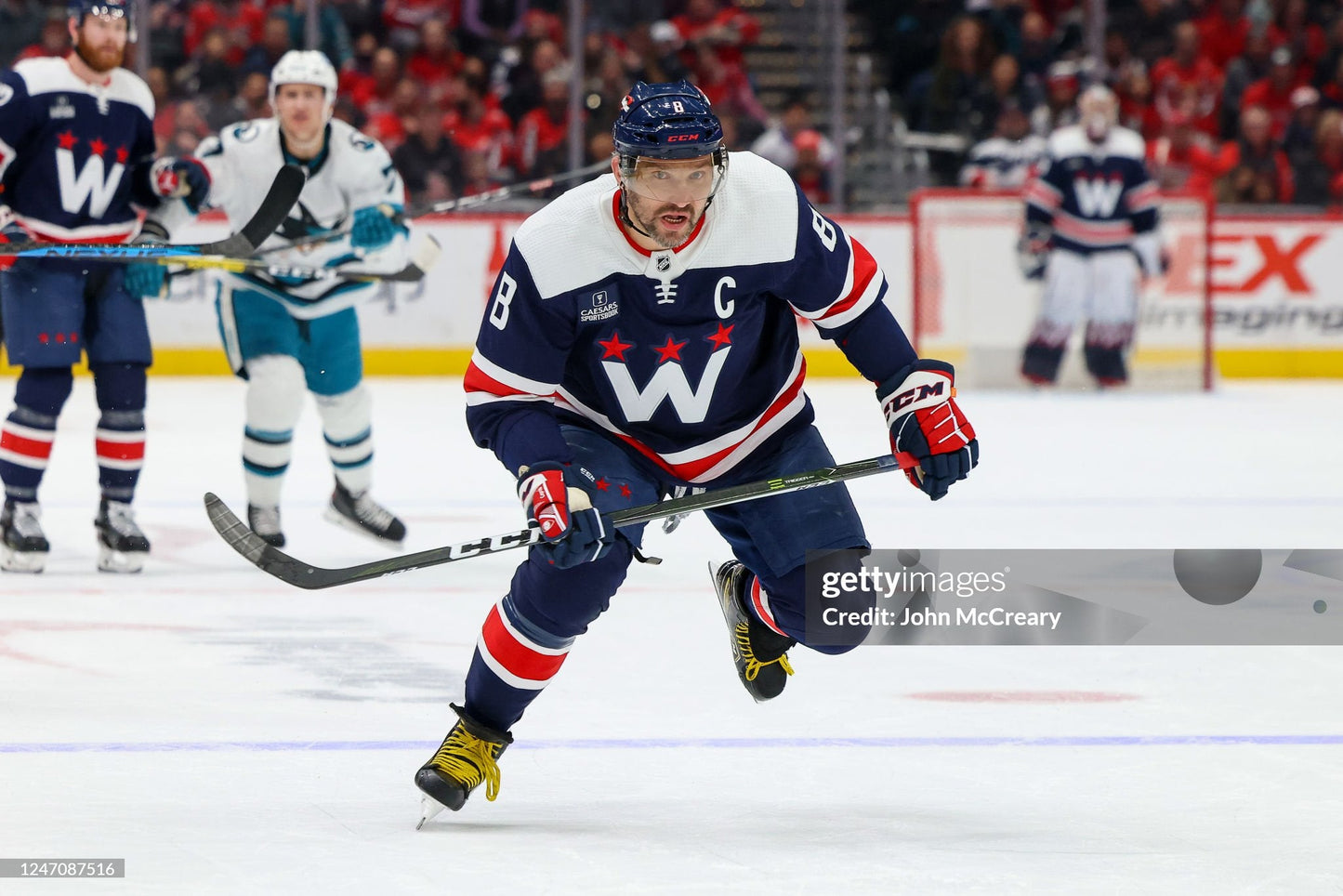 Washington Capitals Alexander Ovechkin 2021-2024 Alternate NHL Hockey Jersey (58/XXXL)