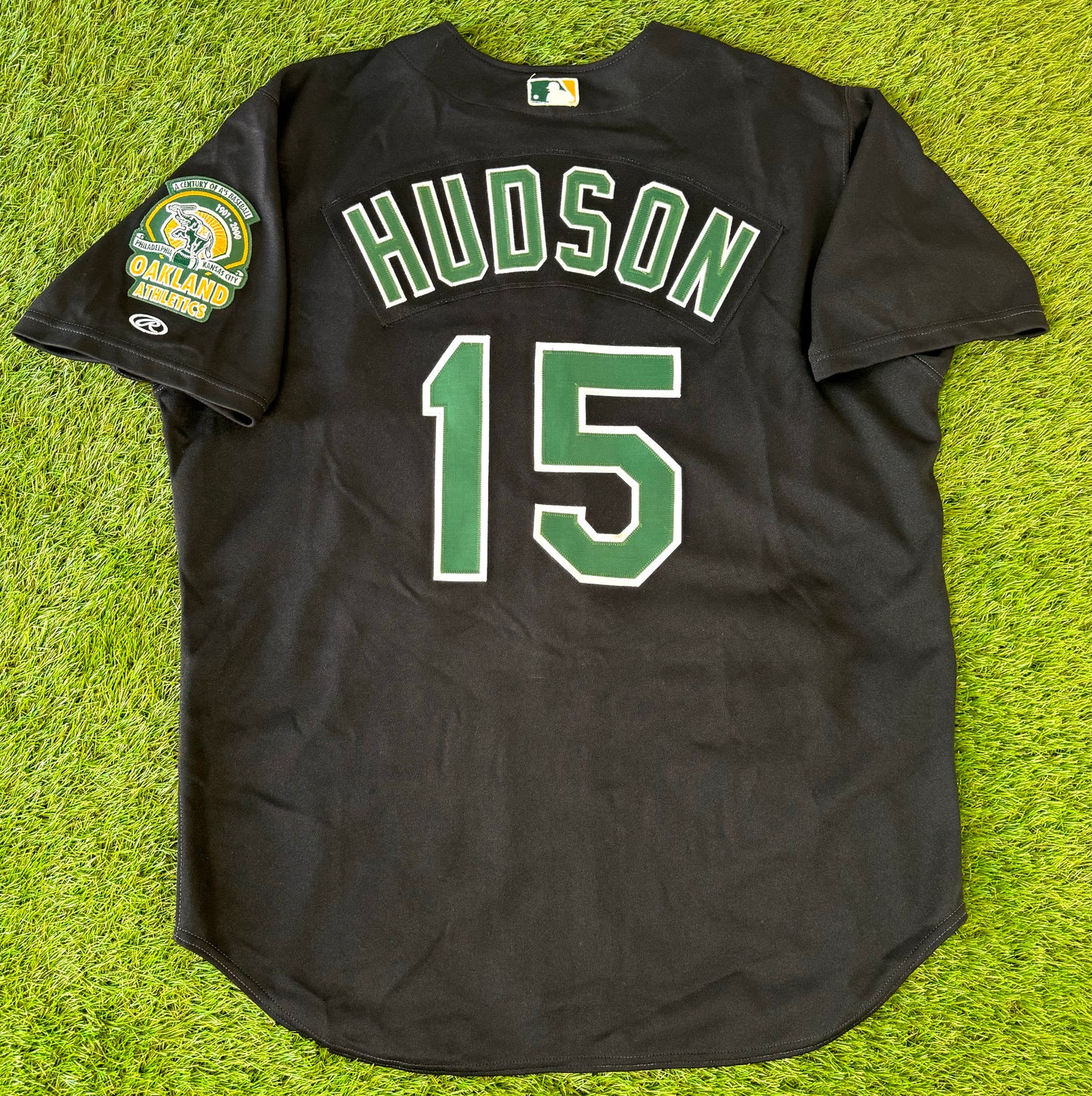 Oakland Athletics 2000 Tim Hudson Black Alternate MLB Baseball Jersey (48/XL)