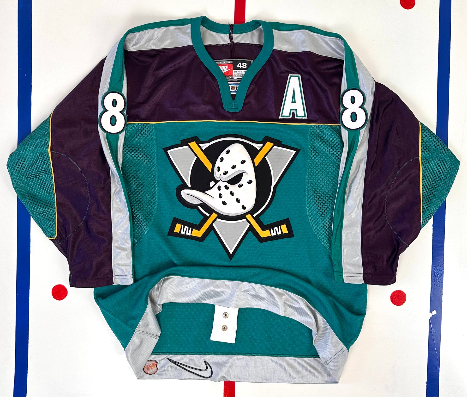1999 Anaheim Mighty Ducks Throwback Hockey Jerseys