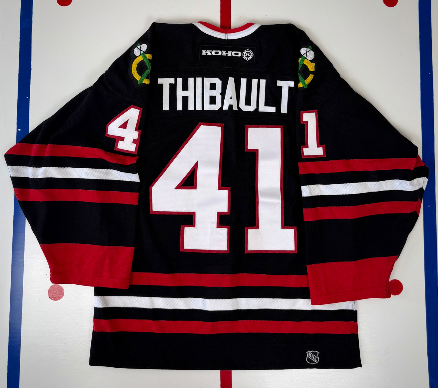 Chicago Blackhawks Jocelyn Thibault 2001-2004 Alternate NHL Hockey Jersey (46/Medium)