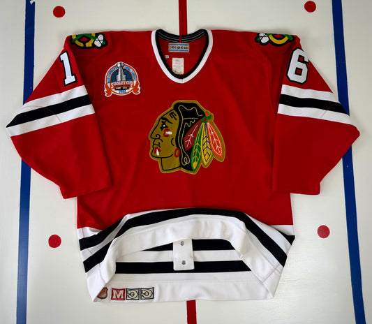 Chicago Blackhawks Michel Goulet 1992 Stanley Cup Finals NHL Hockey Jersey (48/Large)