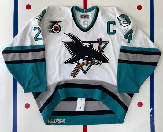San Jose Sharks Doug Wilson 1991-1992 NHL Hockey Jersey (52/XL)