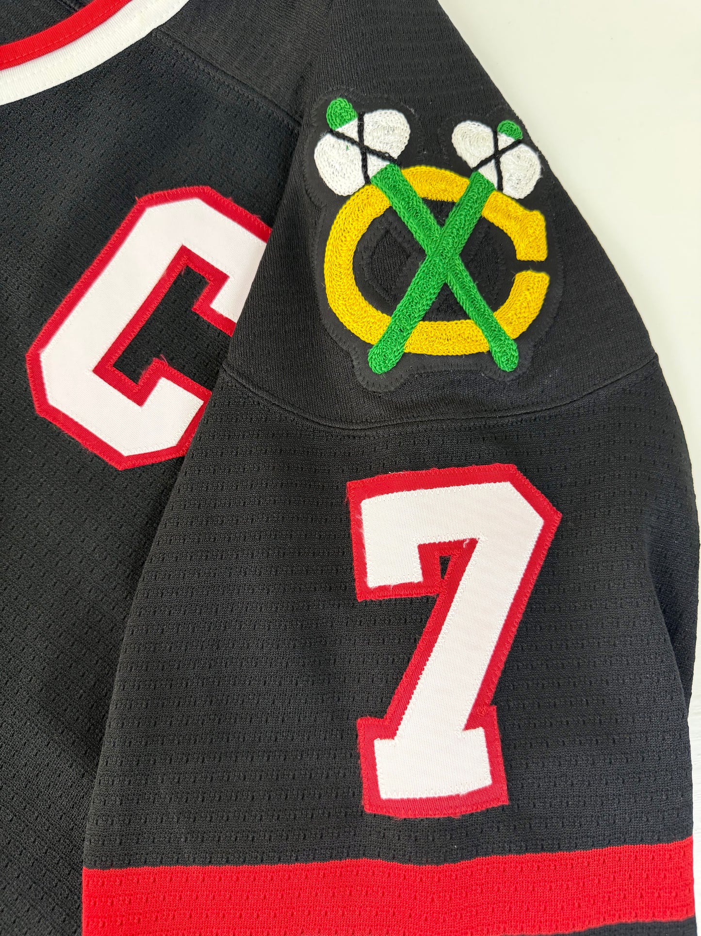 Chicago Blackhawks Chris Chelios 1996-1999 Alternate NHL Hockey Jersey (48/Medium)