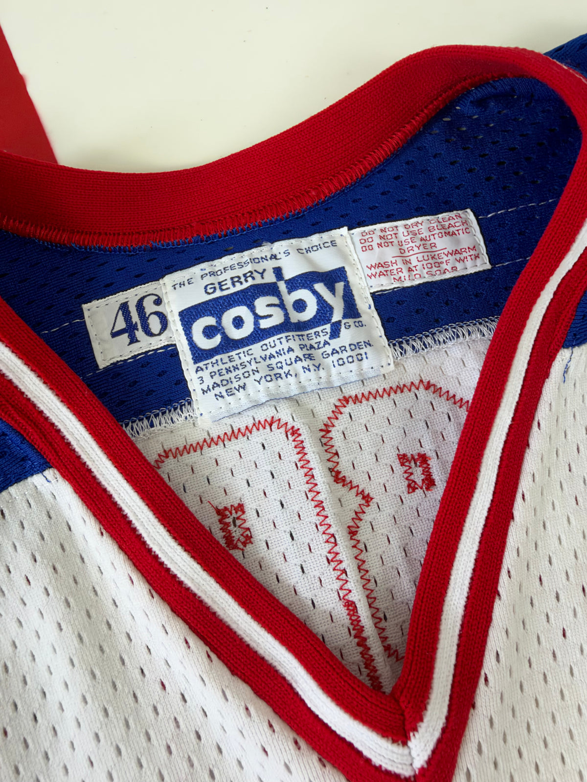 New York Rangers John Vanbiesbrouck 1981-1986 NHL Hockey Jersey (46/Medium)