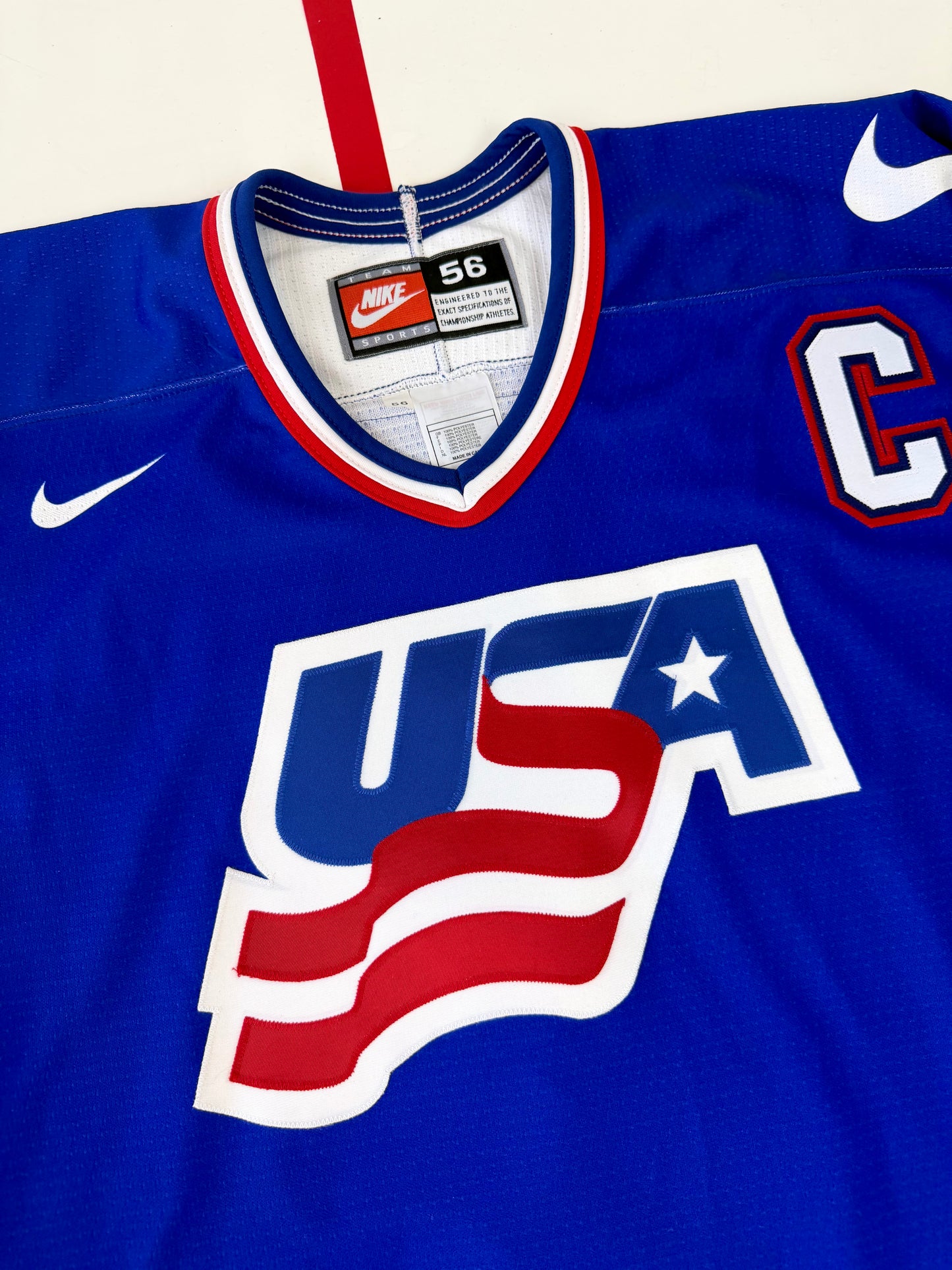 Team USA Brian Leetch Autographed 2004 World Cup of Hockey Jersey (56/XXL)