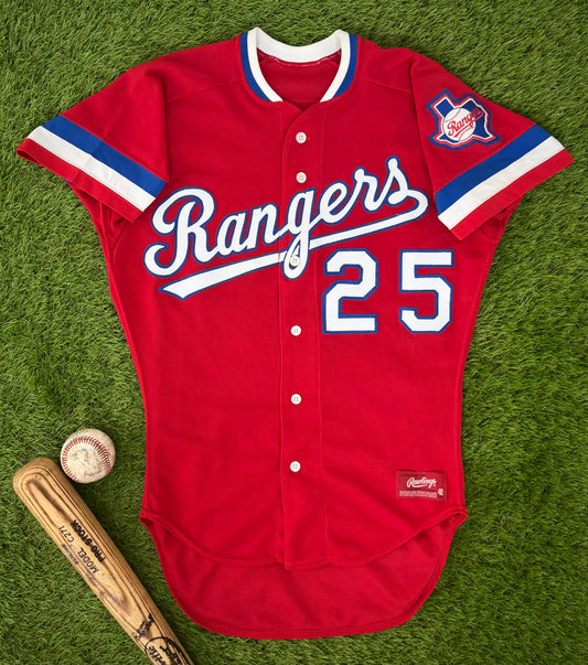 Texas Rangers Buddy Bell 1985 Alternate MLB Baseball Jersey (40/Medium)