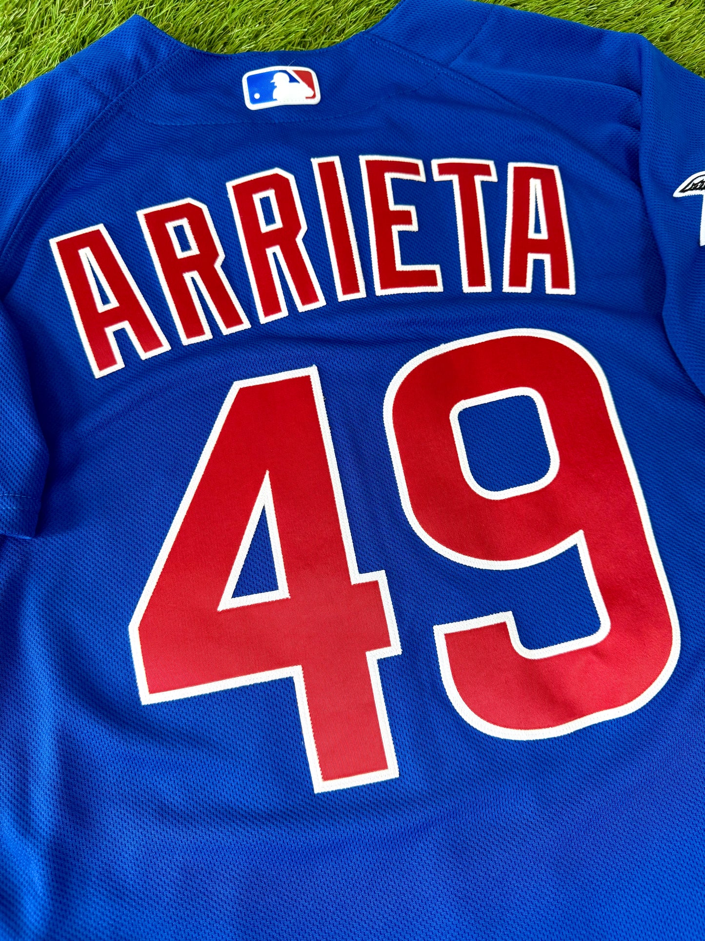 Chicago Cubs Jake Arrieta 2016 World Series MLB Baseball Jersey (44/Large)