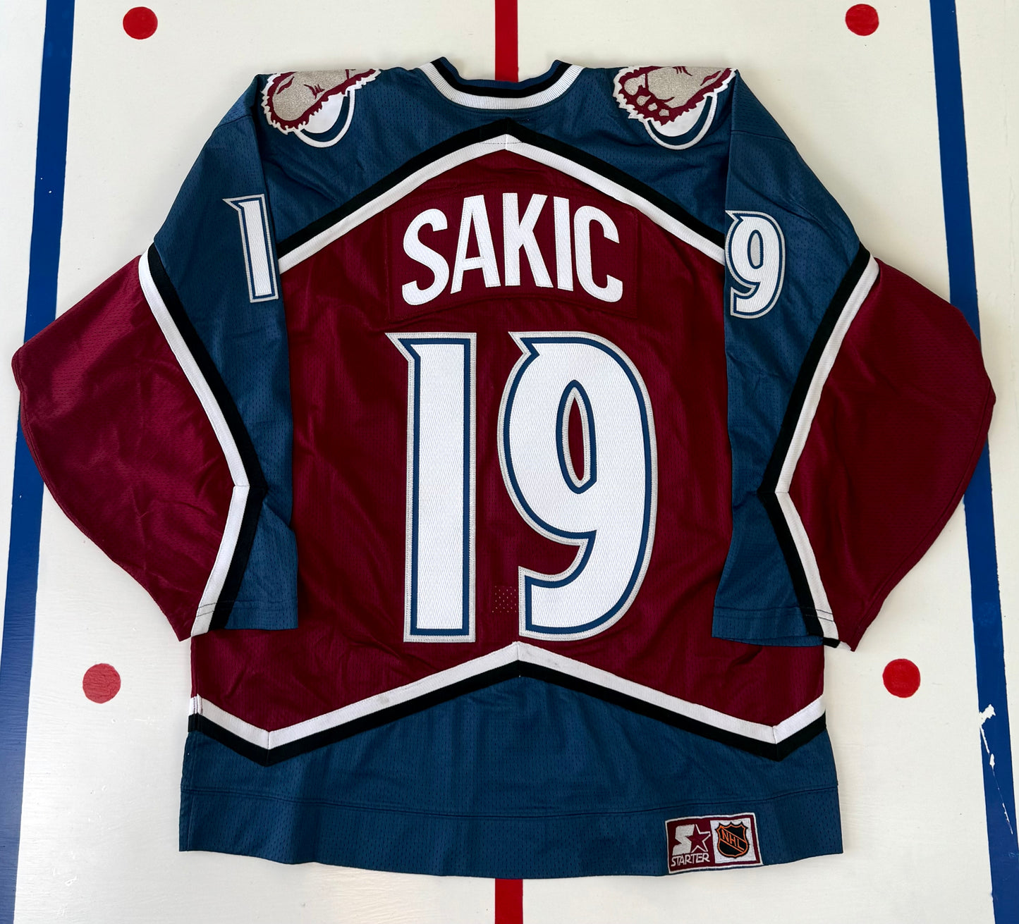 Colorado Avalanche Joe Sakic 1996 Stanley Cup Finals NHL Hockey Jersey (52/XL)