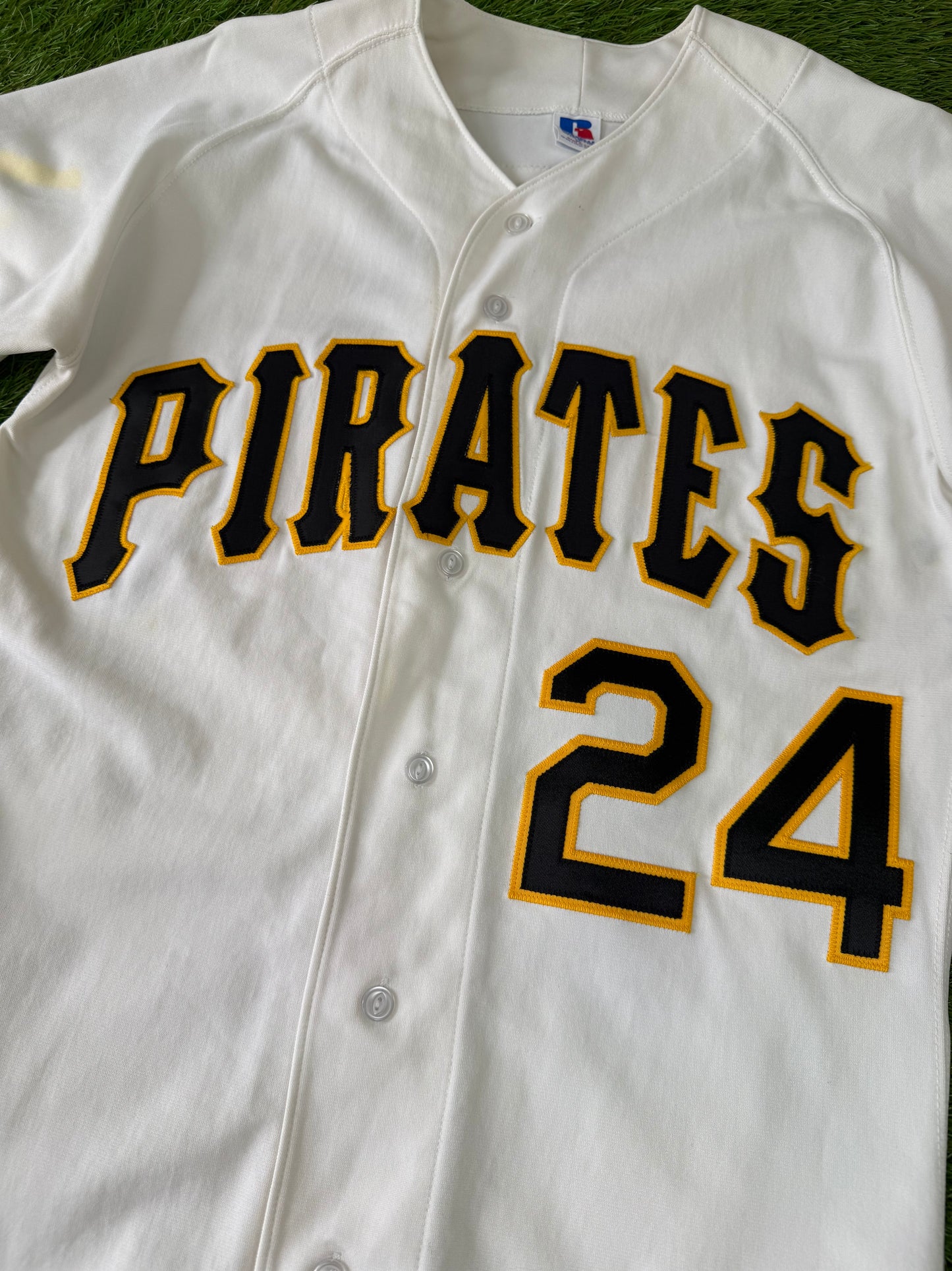 Pittsburgh Pirates Barry Bonds 1992 MLB Baseball Jersey (36/Small)