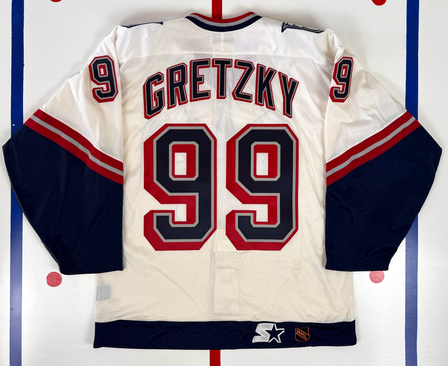 New York Rangers 1998-99 Wayne Gretzky White Lady Liberty NHL Hockey Jersey (48/Large)