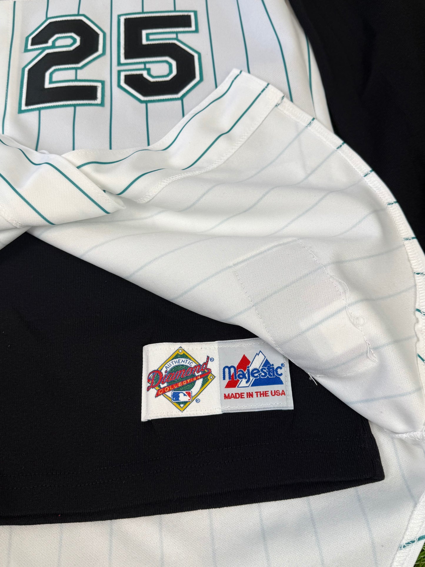 Florida Marlins 2000-2002 Derrick Lee MLB Baseball Jersey (46/Large)