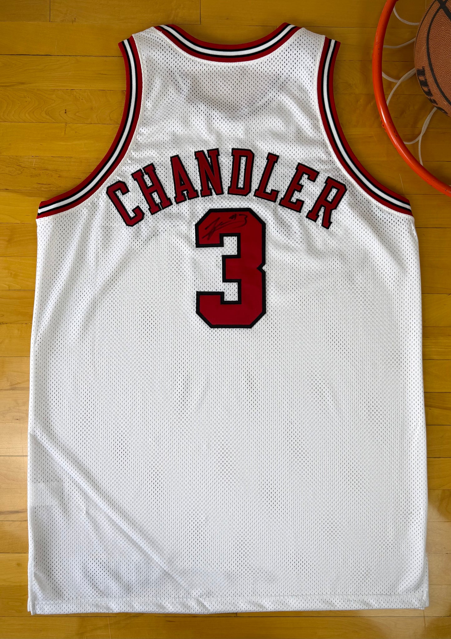 Chicago Bulls Tyson Chandler 2001-2002 Game Issued NBA Basketball Jersey (54/XXL)