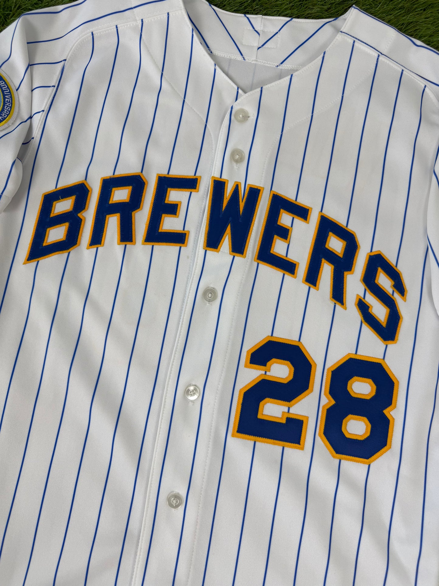 Milwaukee Brewers Prince Fielder 2007 Throwback MLB Baseball Jersey (44/Large)