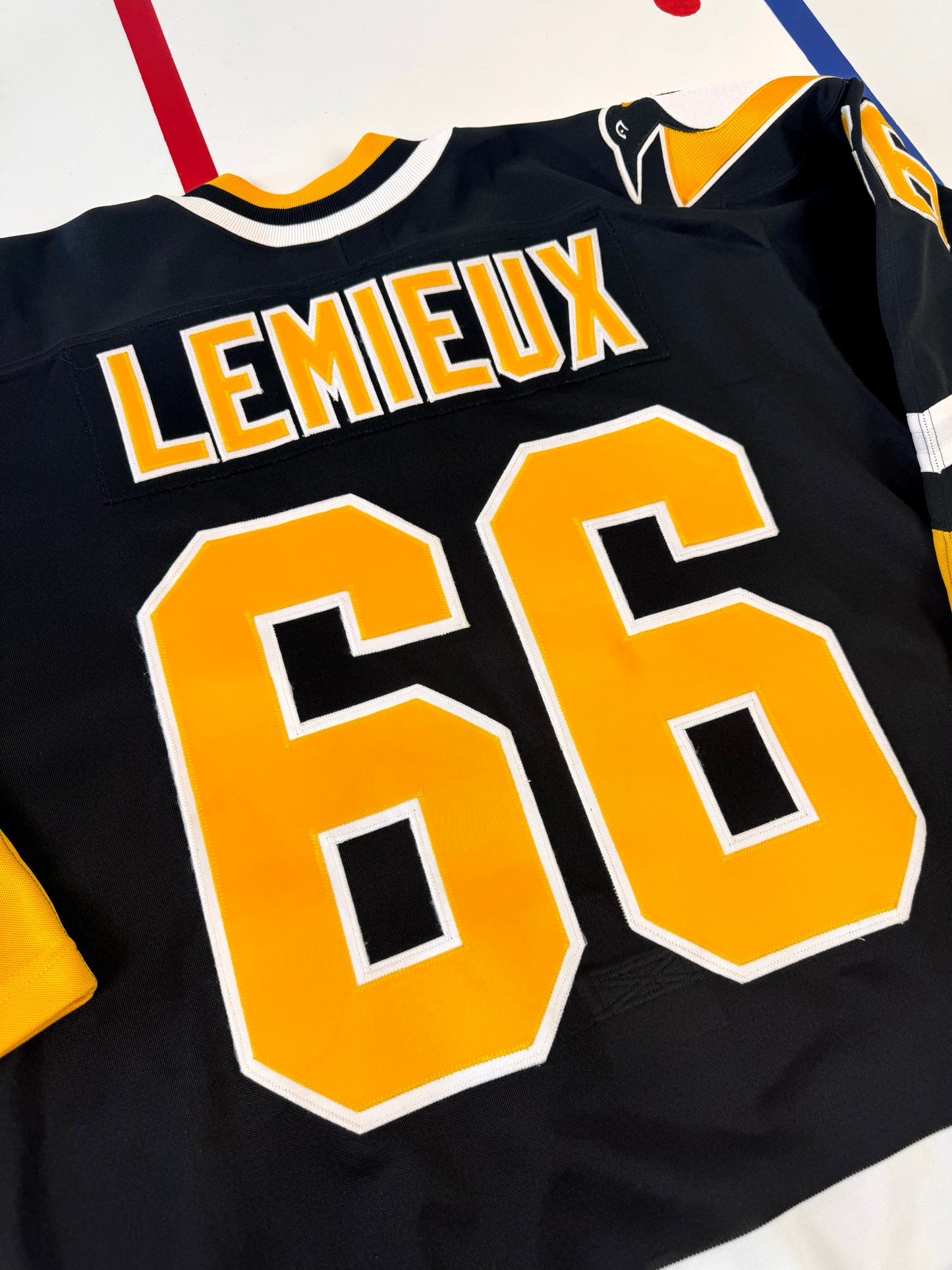 Pittsburgh Penguins 1992-1996 Mario Lemieux NHL Hockey Jersey (48/XL)