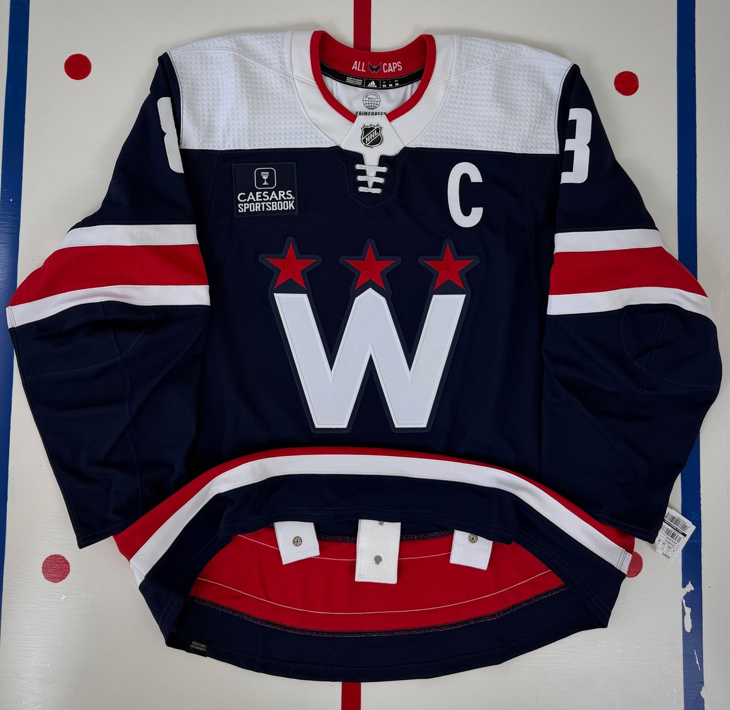Washington Capitals Alexander Ovechkin 2021-2024 Alternate NHL Hockey Jersey (58/XXXL)