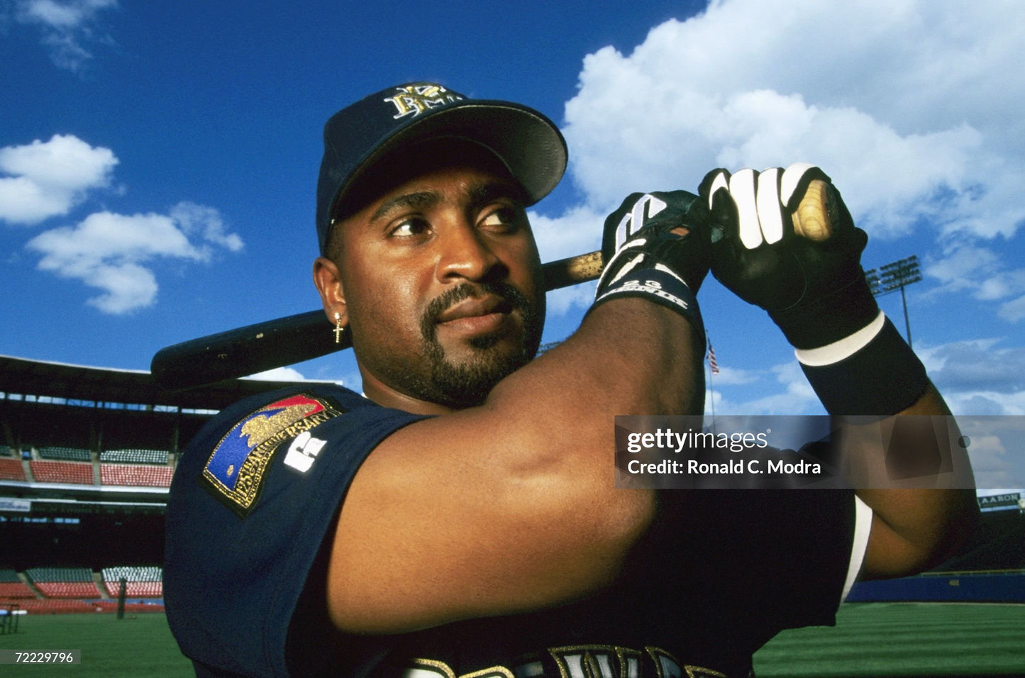 Milwaukee Brewers Greg Vaughn 1994 Team Issued MLB Baseball Jersey (50/XL)