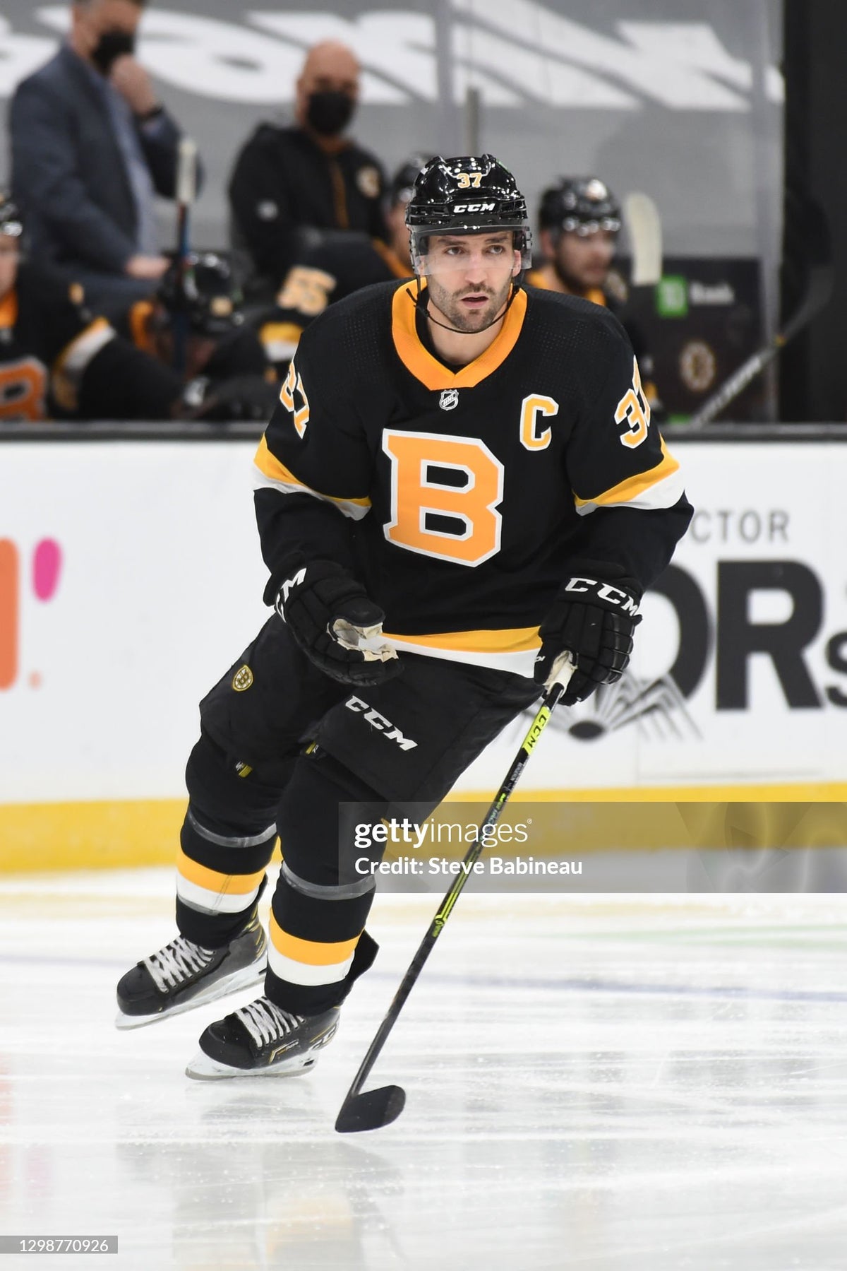 Boston Bruins Patrice Bergeron 2021 NHL Hockey Jersey (56/XXL)