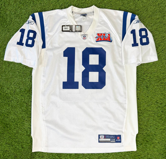 Indianapolis Colts Peyton Manning Super Bowl XLI NFL Football Jersey (48/Large)