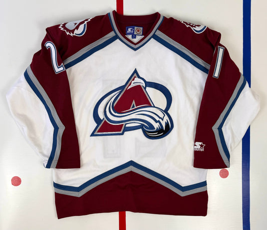 Colorado Avalanche 1995-1997 Peter Forsberg NHL Hockey Jersey (Medium)