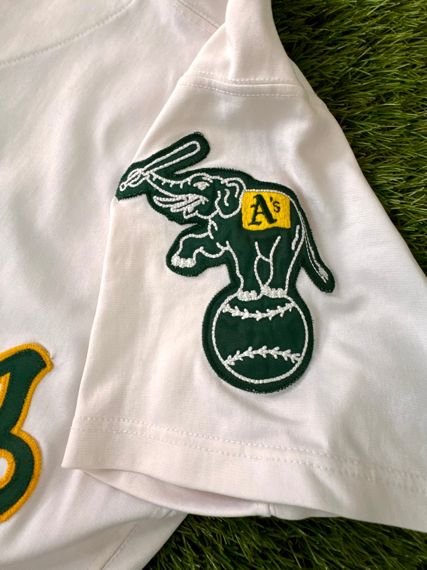 Oakland Athletics 1992 Rickey Henderson MLB Baseball Jersey (44/Large)